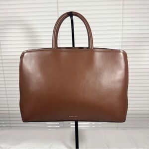 Radley London Bow Street Leather Satchel Bag Brown Purse Office Workday Ready